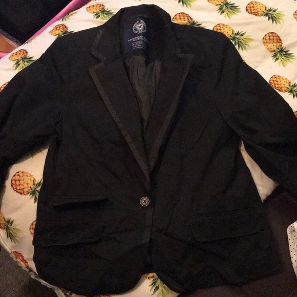 Black American Eagle Suit Jacket - Picture 1 of 4
